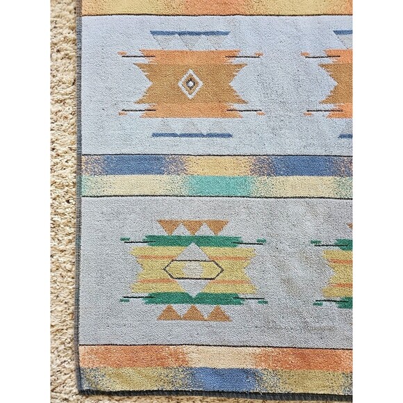 Vintage Royal Terry Beach Towel Southwestern Geometric Desert Pastels Pool Swim - Picture 6 of 16